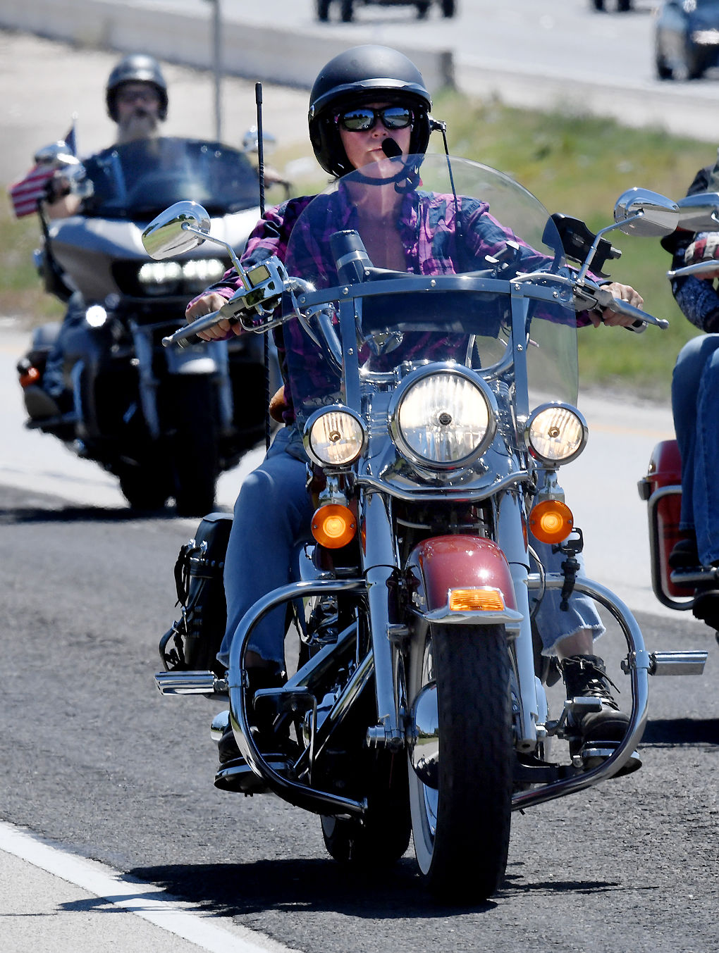 Hundreds of bikers ride in 9/11 memorial